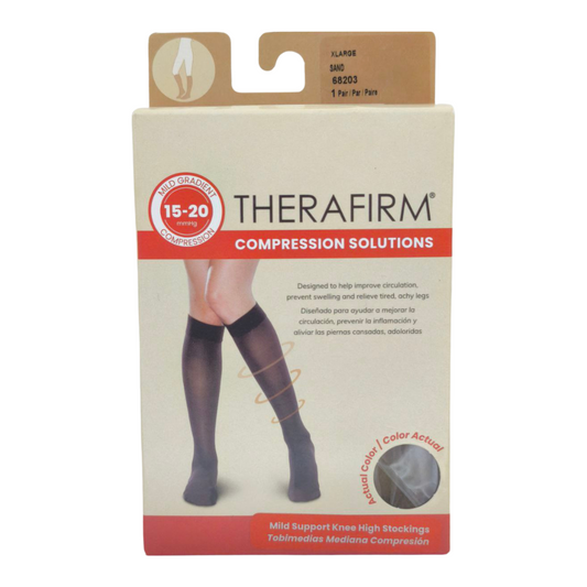 Therafirm Medias Compresión Mujer 15-20mmHg XLarge Sand 68203 x 1par