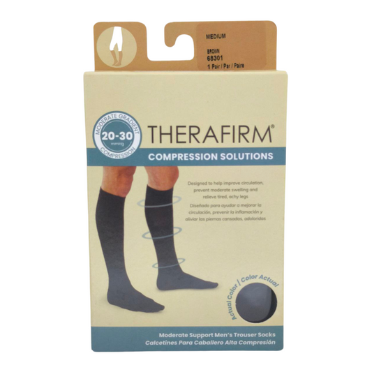 Therafirm Medias Compresión Hombre 20-30mmHg Medium Brown 68301 x 1par