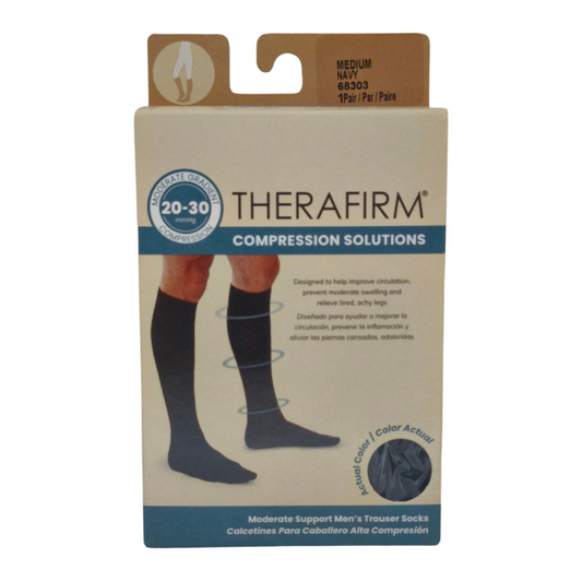 Therafirm Medias Compresión Hombre 20-30mmHg Medium Navy 68303 x 1par