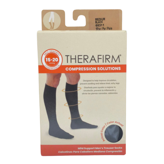 Therafirm Medias Compresión Hombre 15-20mmHg Medium Black 68311 x 1par