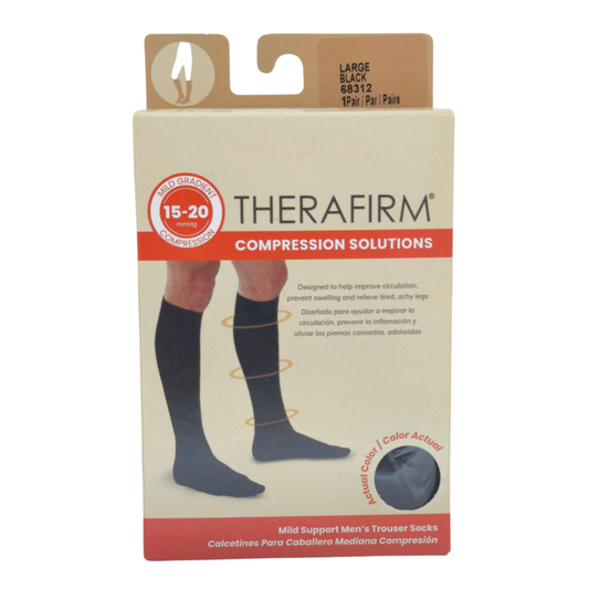 Therafirm Medias Compresión Hombre 15-20mmHg Large Black 68312 x 1par