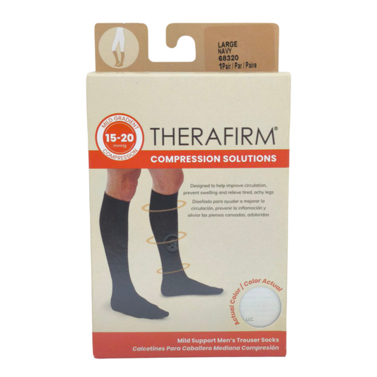 Therafirm Medias Compresión Hombre 15-20mmHg Large Navy 68320 x 1par