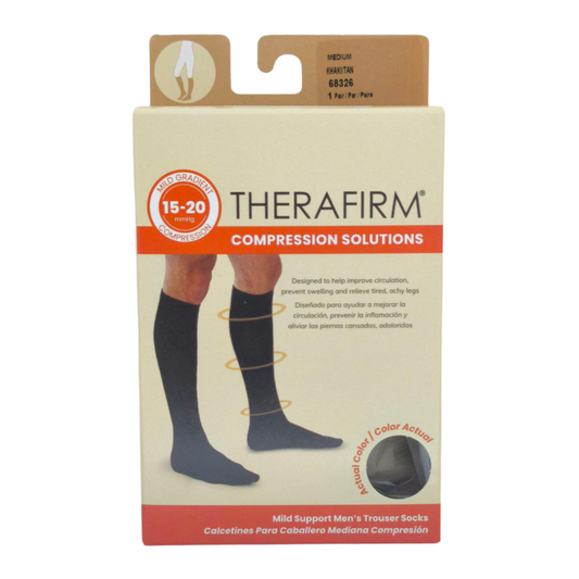 Therafirm Medias Compresión Hombre 15-20mmHg Medium Khaki/Tan 68326 x 1par