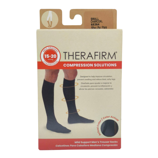 Therafirm Medias Compresión Hombre 15-20mmHg Small Charcoal 68364 x 1par