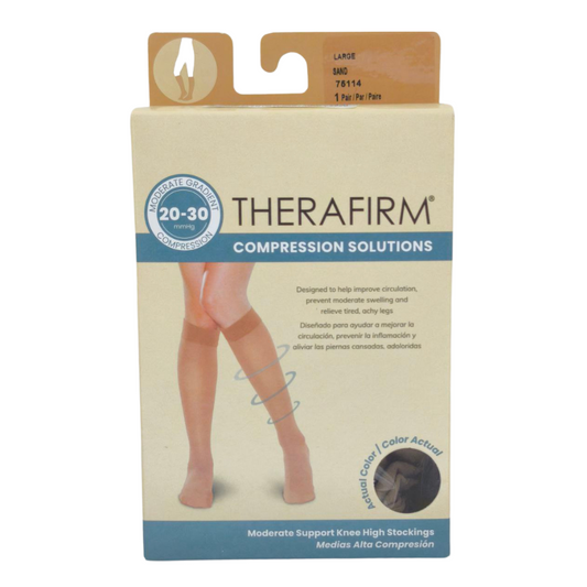 Therafirm Medias Compresión Mujer 20-30mmHg Large Sand 75114 x 1par
