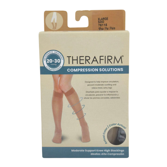 Therafirm Medias Compresión Mujer 20-30mmHg XLarge Sand 75115 x 1par