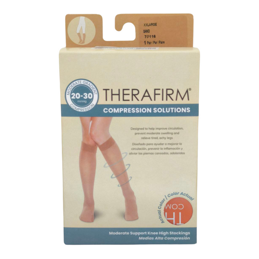 Therafirm Medias Compresión Mujer 20-30mmHg XXLarge Sand 75116 x 1par