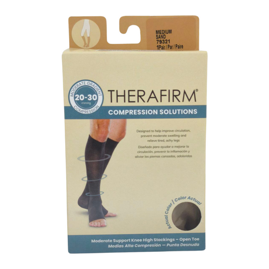 Therafirm Medias Compresión 20-30mmHg Medium Sand 79321 x 1par