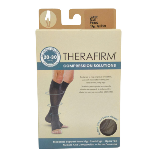 Therafirm Medias Compresión 20-30mmHg Large Sand 79322 x 1par