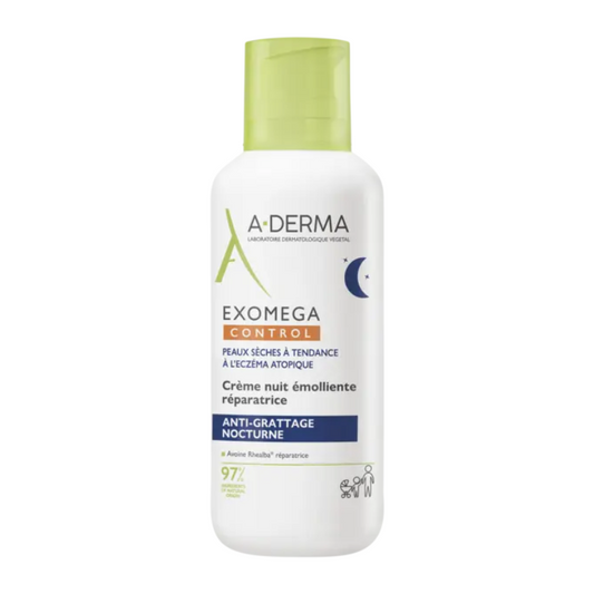 A-Derma Exomega Control Crema de Noche Reparadora x 400mL