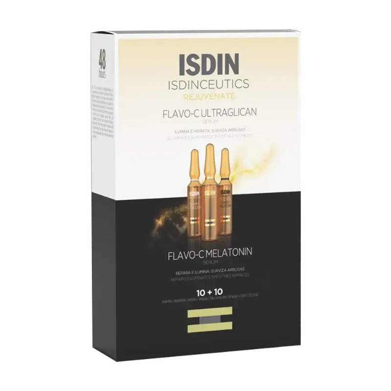 Isdinceutics Flavo-C Ultraglican + Melatonin Ampollas x 20u