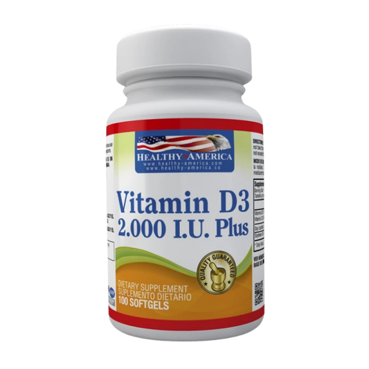 Vitamin D3 2.000 I.U x 100Cáps