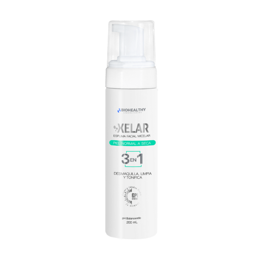 Xelar Espuma Micelar Limpiadora Facial Piel Normal a Seca x 200mL