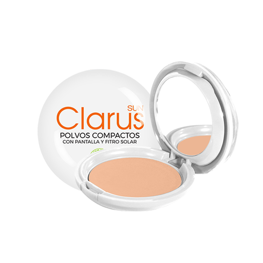 Clarus Polvos Compactos Mineral Piel Blanca x 12g