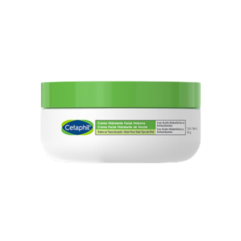 Cetaphil Crema Facial Hidratante de Noche con Ácido Hialurónico x 48g