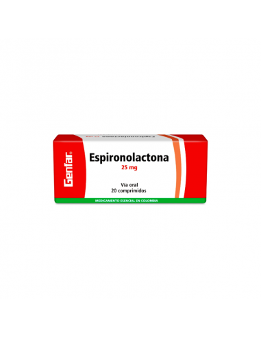Espironolactona 100mg x 20 Comp en Piel Farmacéutica