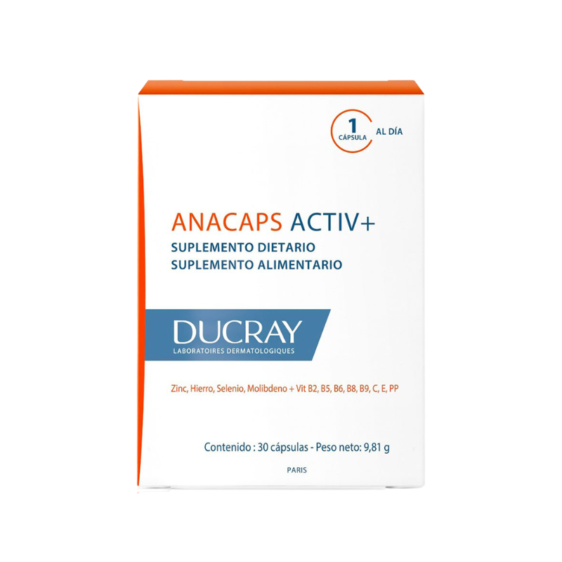 Ducray Anacaps Activ+ x 30cáps