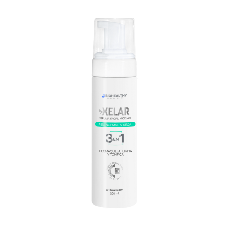 Xelar Espuma Micelar Limpiadora Facial Piel Normal a Seca x 200mL