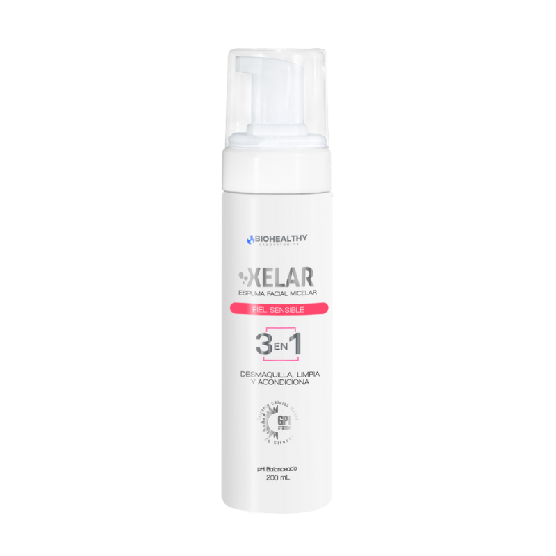 Xelar Espuma Micelar Limpiadora Facial Piel Sensible x 200mL