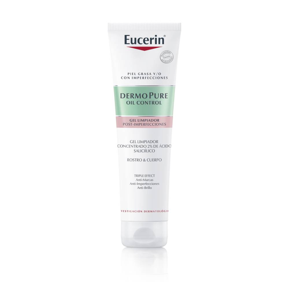 Eucerin Dermopure Oil Control Gel Limpiador Post Imperfecciones x 150mL