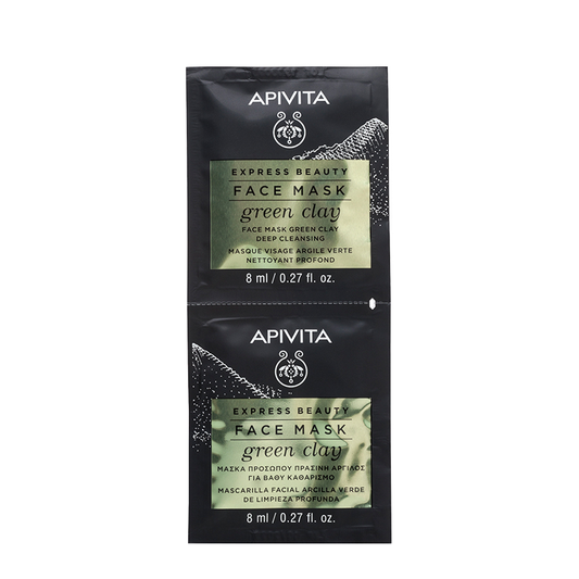 Apivita Express Beauty Mascarilla Green Clay x 2u