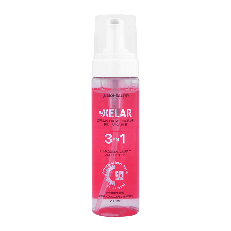 Xelar Espuma Micelar Limpiadora Facial Piel Sensible x 200mL