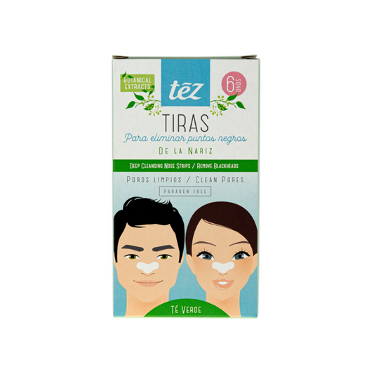 Tez Tiras Puntos Negros Nariz Té Verde x 6u