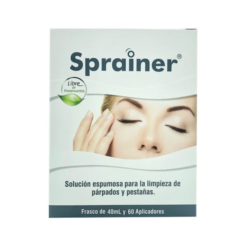 Sprainer Solución Espumosa Para la Limpieza de Párpados y Pestañas x 40mL